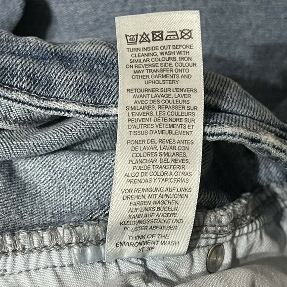 Asos Light Blue Denim Jeans Size 32” Waist 30” Inseam Cotton & Elastane - Picture 7 of 8